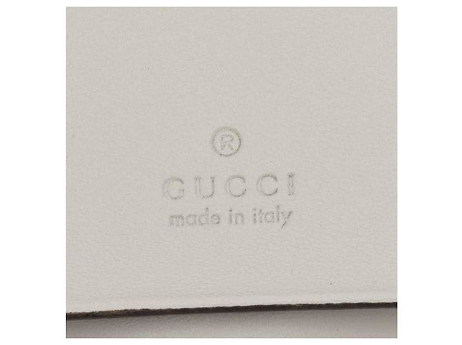 Portachiavi Gucci Guccissima con nastro Bianco - vista 7