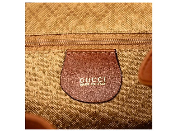 Mochila Gucci Bamboo Castaño - vista 6