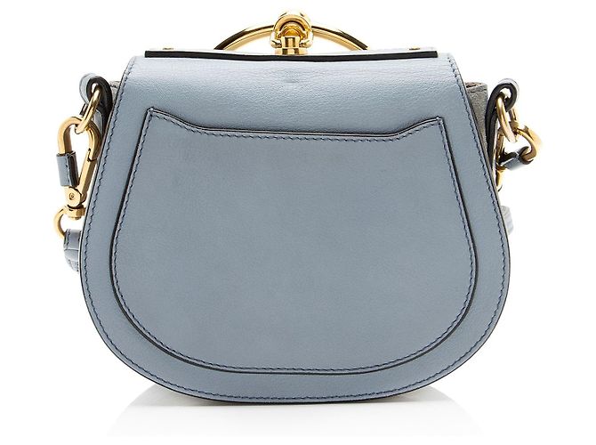 Chloé Bolsa de Pulso Nile Small em camurça de bezerro Chloe Azul - vista 3