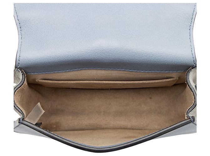 Chloé Bolsa de Pulso Nile Small em camurça de bezerro Chloe Azul - vista 7