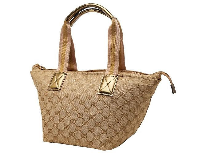 Gucci GG Canvas Handtasche Braun Beige - Ansicht 2