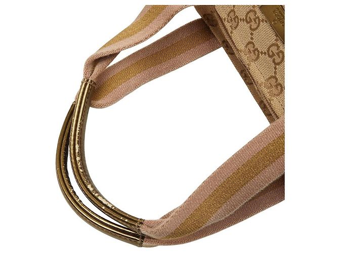 Gucci GG Canvas Handtasche Braun Beige - Ansicht 8