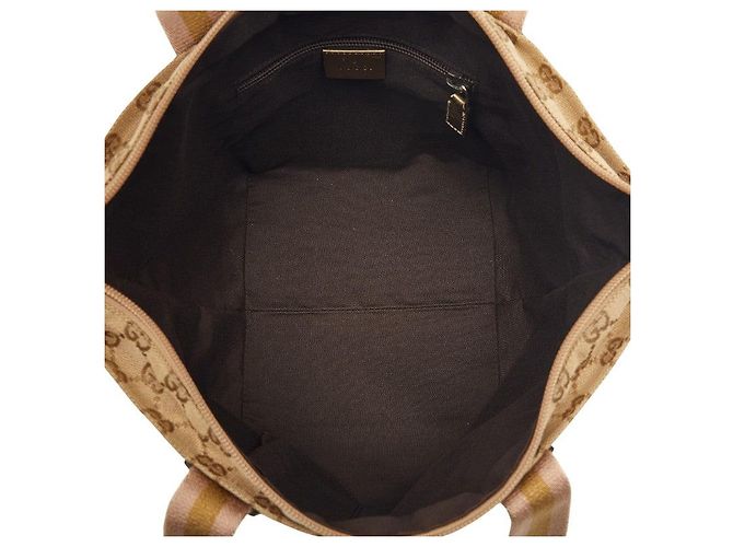 Gucci GG Canvas Handtasche Braun Beige - Ansicht 9