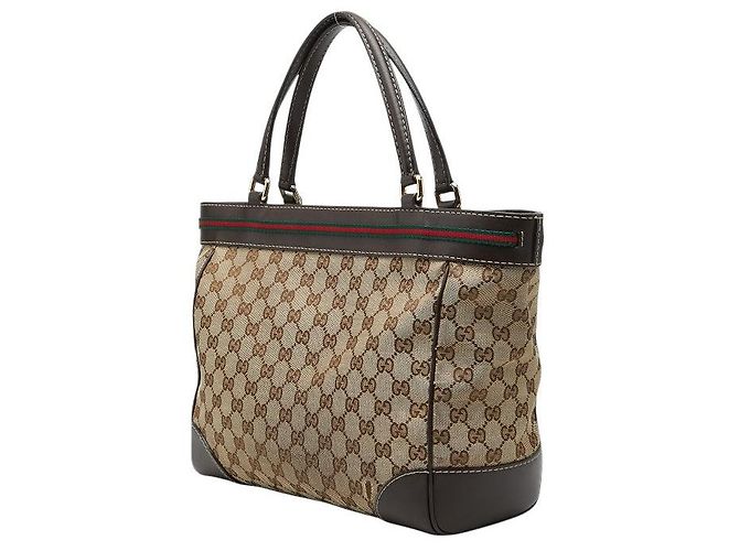 Gucci Mayfair GG Canvas Tote Bag Braun Beige - Ansicht 2