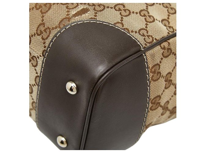 Gucci Mayfair GG Canvas Tote Bag Braun Beige - Ansicht 6