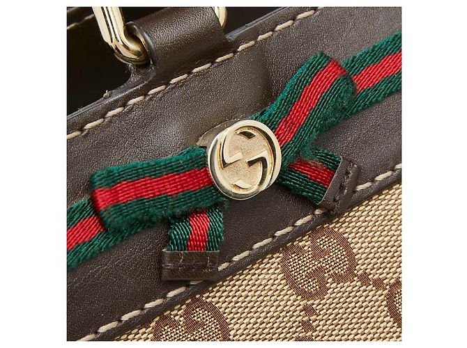 Gucci Mayfair GG Canvas Tote Bag Braun Beige - Ansicht 9