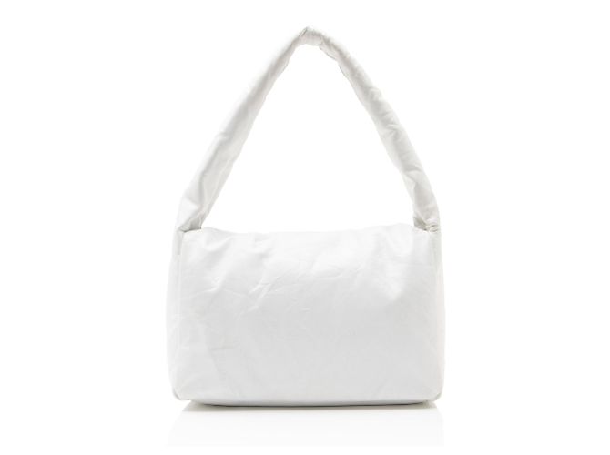 Borsa a spalla Monaco Medium in pelle di vitello Balenciaga Bianco - vista 3