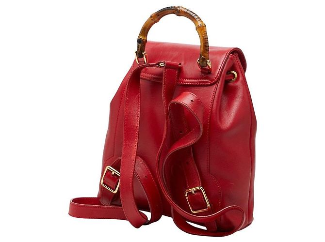 Gucci Bamboo Rucksack Rot - Ansicht 2