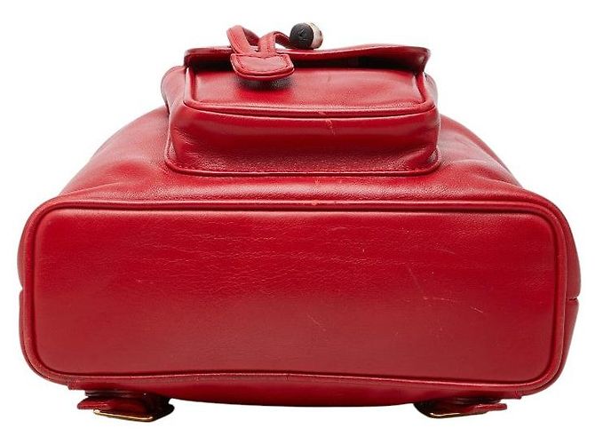 Gucci Bamboo Rucksack Rot - Ansicht 3