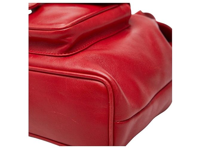 Gucci Bamboo Rucksack Rot - Ansicht 4