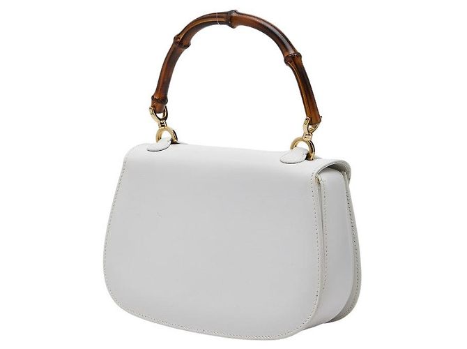 Gucci Bamboo 1947 Handtasche Weiß - Ansicht 2