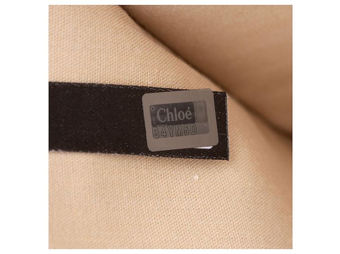 Chloé Clutch Joe Chloe de piel de becerro granulada Castaño Beige - vista 10