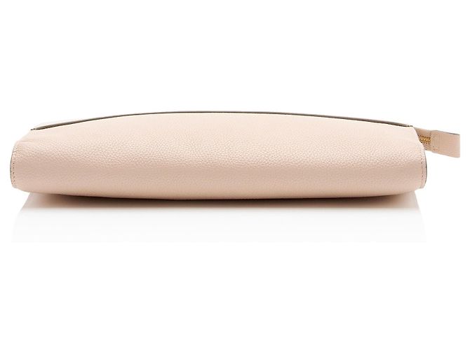 Chloé Clutch Joe Chloe de piel de becerro granulada Castaño Beige - vista 4