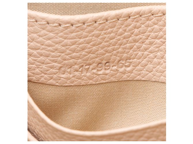 Chloé Clutch Joe Chloe de piel de becerro granulada Castaño Beige - vista 5