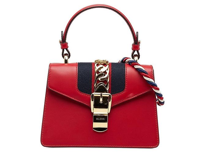 Borsa a tracolla 2-Way Gucci Sylvie Rosso - vista 2