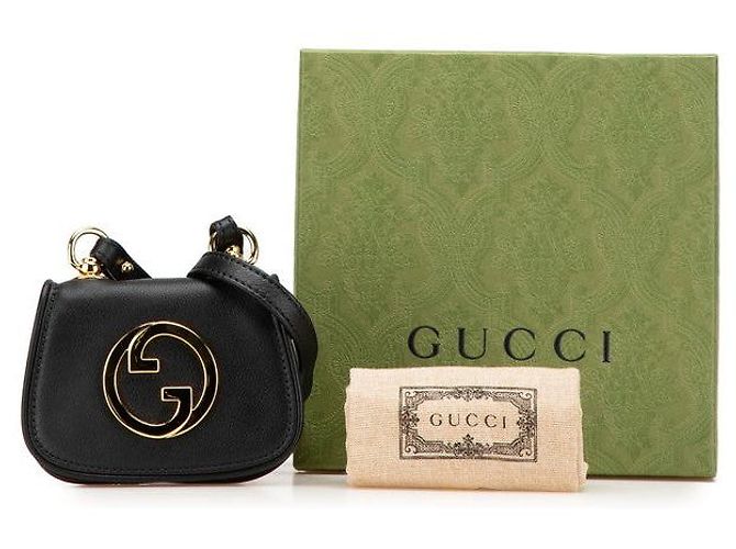 Cartera de hombro y tarjetero Gucci Blondie Negro - vista 10