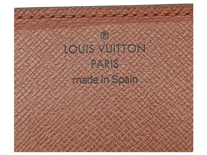 Louis Vuitton Monogram Enveloppe Carte de Visite Card Case Castaño - vista 9