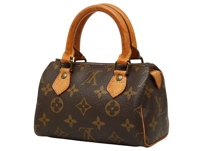 Borsa Louis Vuitton Mini Speedy Monogram Marrone - vista 2