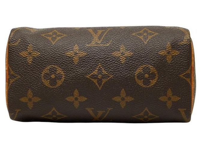 Borsa Louis Vuitton Mini Speedy Monogram Marrone - vista 3