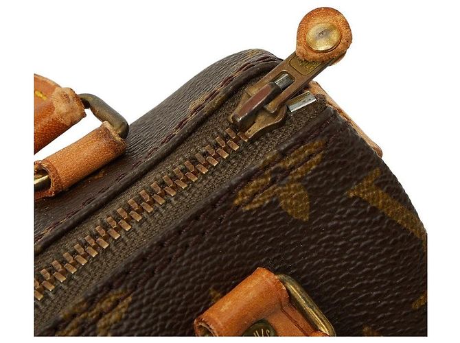 Borsa Louis Vuitton Mini Speedy Monogram Marrone - vista 8
