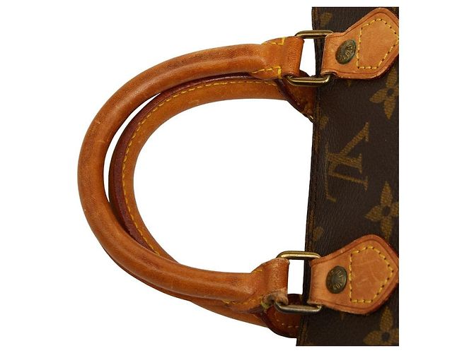 Borsa Louis Vuitton Mini Speedy Monogram Marrone - vista 9