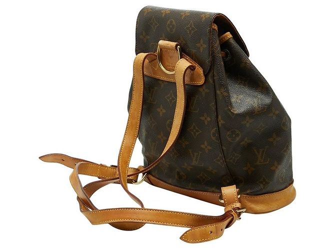 Mochila Louis Vuitton Montsouris MM Castaño - vista 2