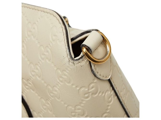 Bolsa Gucci Guccissima 2WAY Branco - vista 10