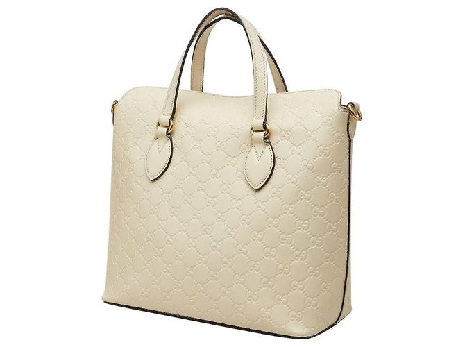 Bolsa Gucci Guccissima 2WAY Branco - vista 2