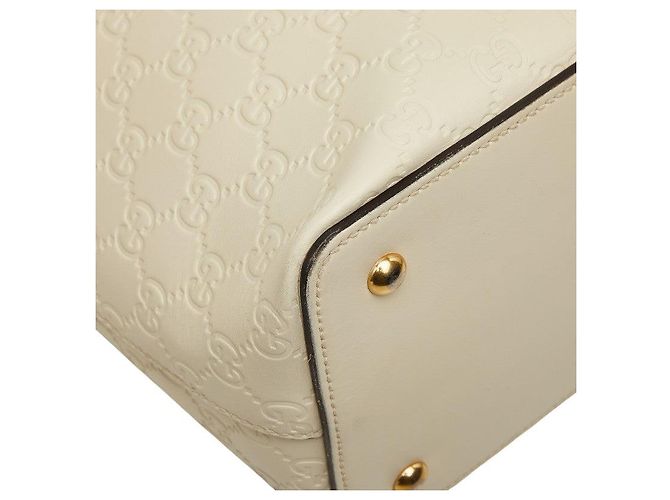 Bolsa Gucci Guccissima 2WAY Branco - vista 5