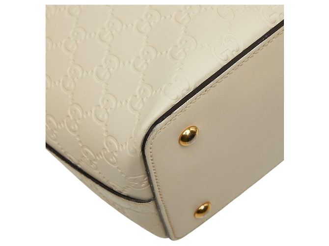 Bolsa Gucci Guccissima 2WAY Branco - vista 7