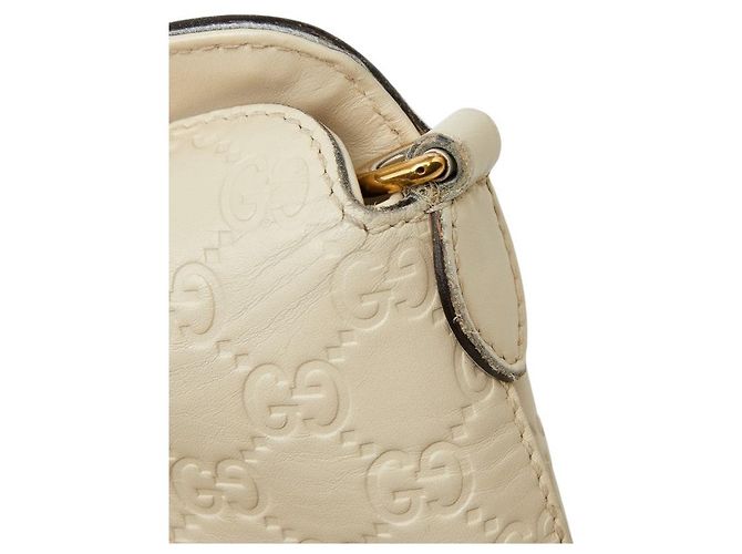 Bolsa Gucci Guccissima 2WAY Branco - vista 9