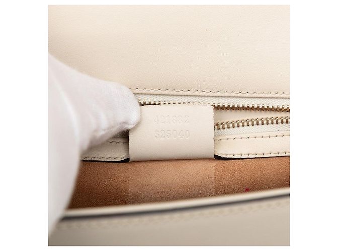 Borsa a tracolla Gucci Sylvie Bianco - vista 6