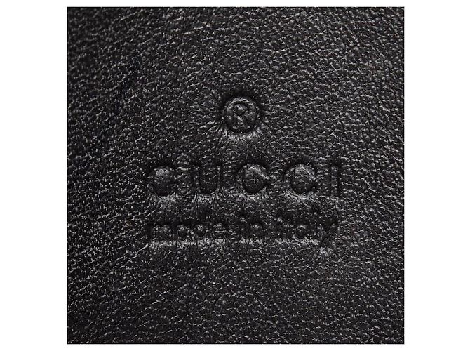 Gucci GG Canvas Round Zip Coin Case Brown Beige - view 7