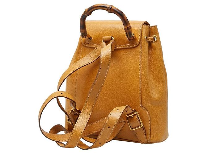 Gucci Bamboo Backpack Brown Beige - view 2