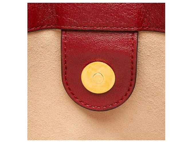 Gucci Rajah Großer Shopper aus Leder Rot - Ansicht 10