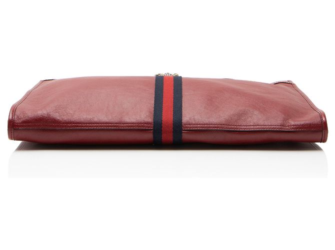 Gucci Rajah Großer Shopper aus Leder Rot - Ansicht 4