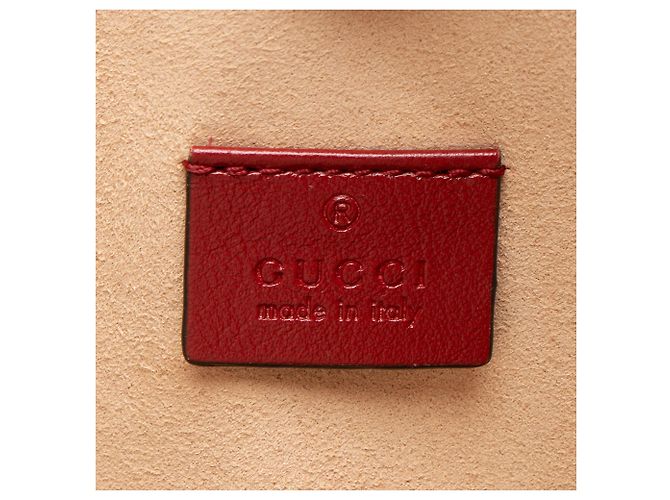 Gucci Rajah Großer Shopper aus Leder Rot - Ansicht 8