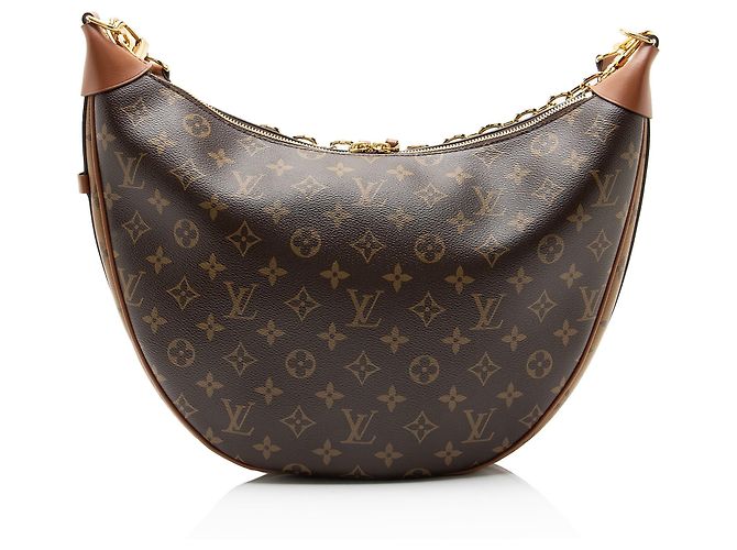 Louis Vuitton Monogram Canvas Loop Hobo Marrone - vista 3