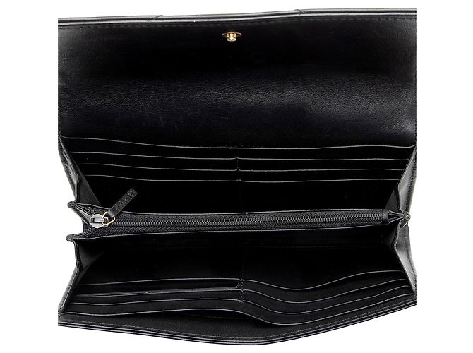 Gucci GG Marmont Continental Wallet aus gestepptem Leder Schwarz - Ansicht 5