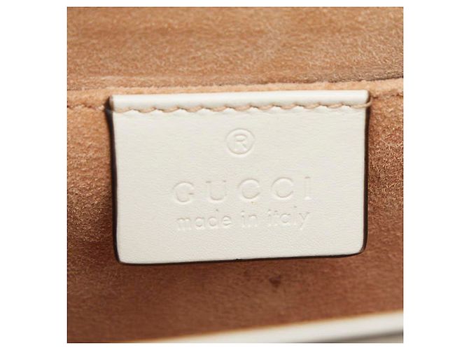 Bolsa de mão Gucci Sylvie Mini Branco - vista 10
