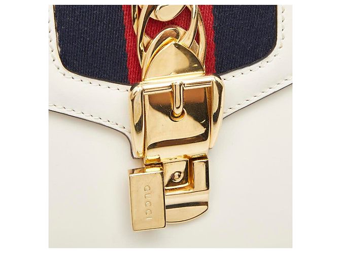 Bolsa de mão Gucci Sylvie Mini Branco - vista 8