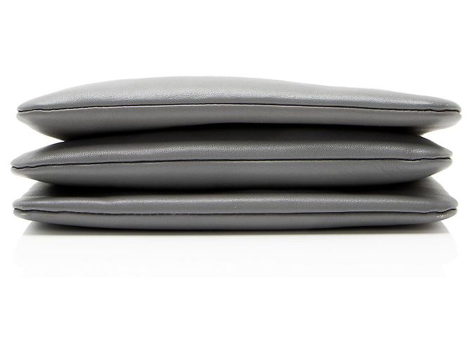 Céline Celine Lambskin Trio Small Crossbody Gris - vista 4