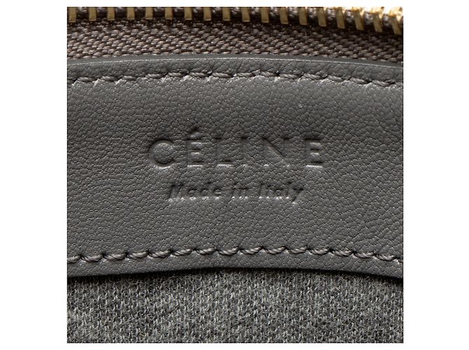 Céline Celine Lambskin Trio Small Crossbody Gris - vista 8