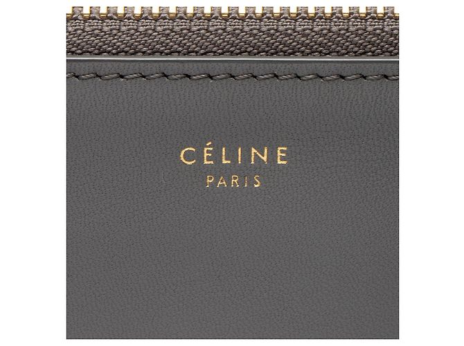 Céline Celine Lambskin Trio Small Crossbody Gris - vista 9