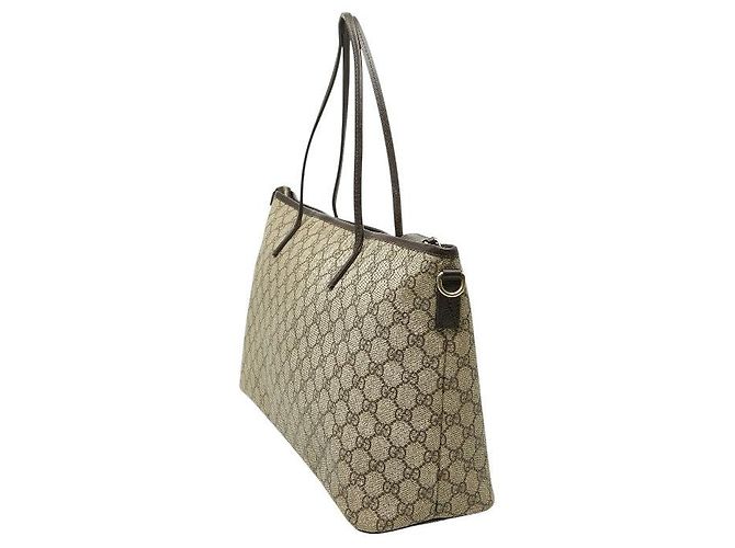 Bolso Tote Gucci GG Supreme Castaño Beige - vista 2