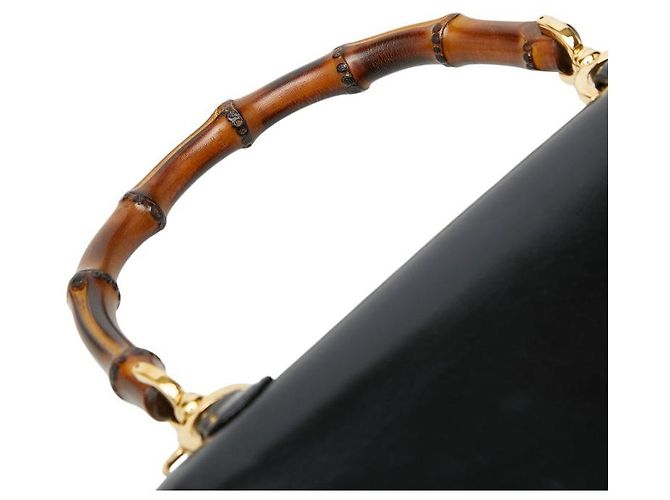 Gucci Bamboo Handtasche schwarz - vista 8