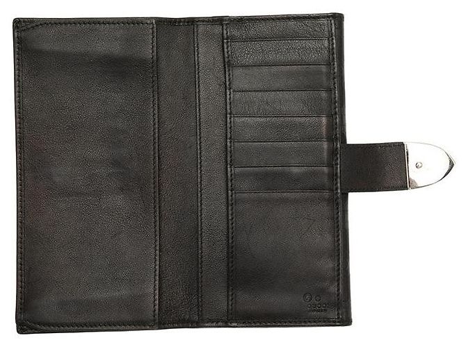 Cartera larga Gucci Horsebit Negro - vista 4