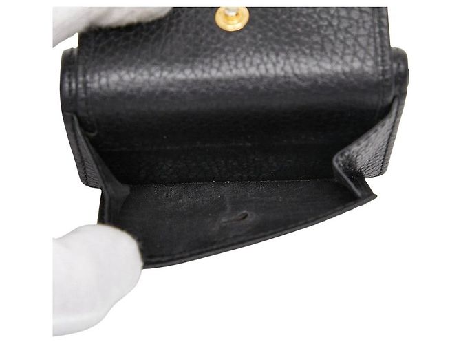 Gucci GG Marmont Tri-fold Geldbörse Schwarz - Ansicht 7
