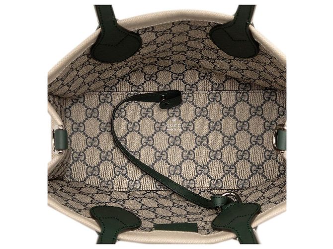 Mini borsa tote con stampa logo Gucci Marrone Beige - vista 4