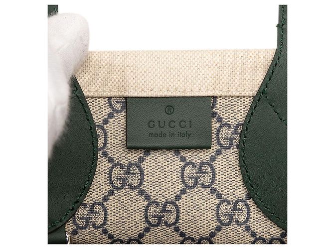 Mini borsa tote con stampa logo Gucci Marrone Beige - vista 5